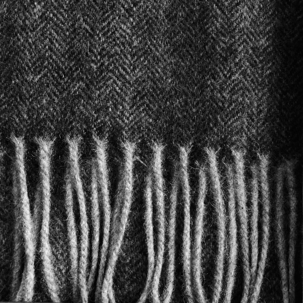 ELLIOT MULRYAN 100% Cashmere with 3" Fringe Scarf NIB - Picture 4 of 7